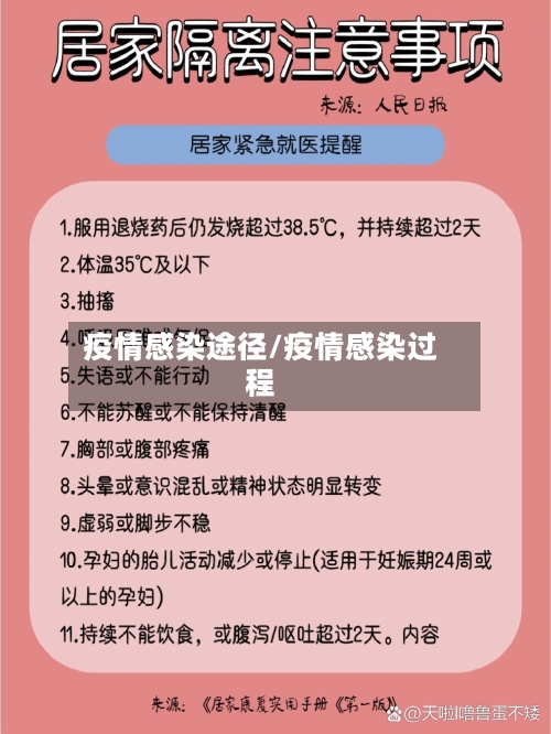 疫情感染途径/疫情感染过程