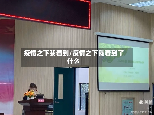 疫情之下我看到/疫情之下我看到了什么