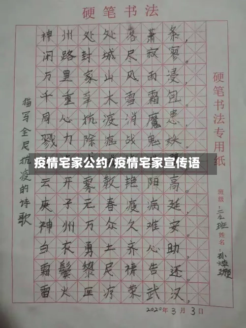 疫情宅家公约/疫情宅家宣传语-第2张图片