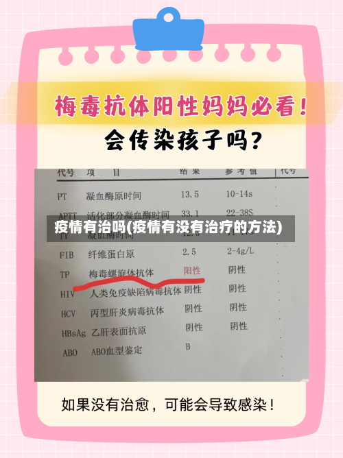 疫情有治吗(疫情有没有治疗的方法)-第2张图片