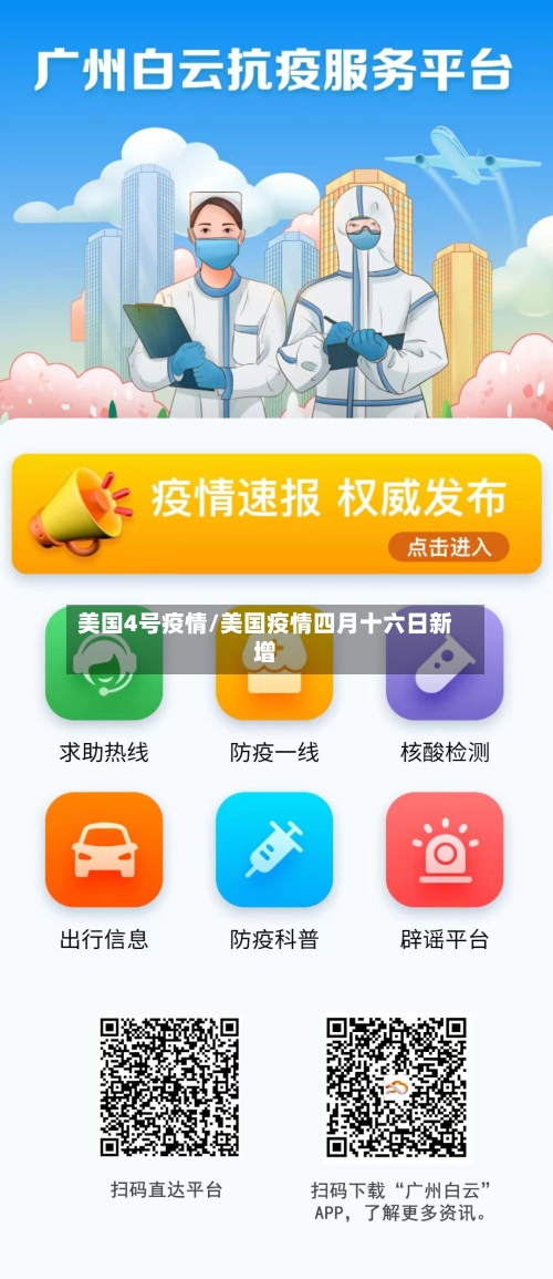 美国4号疫情/美国疫情四月十六日新增