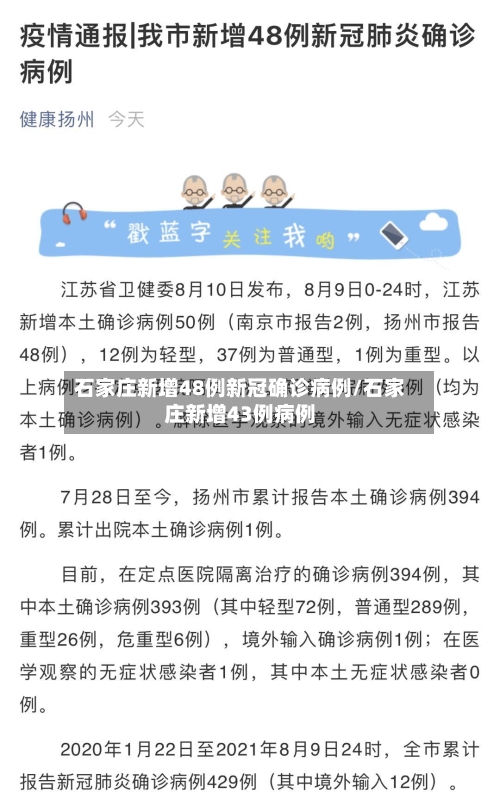 石家庄新增48例新冠确诊病例/石家庄新增43例病例