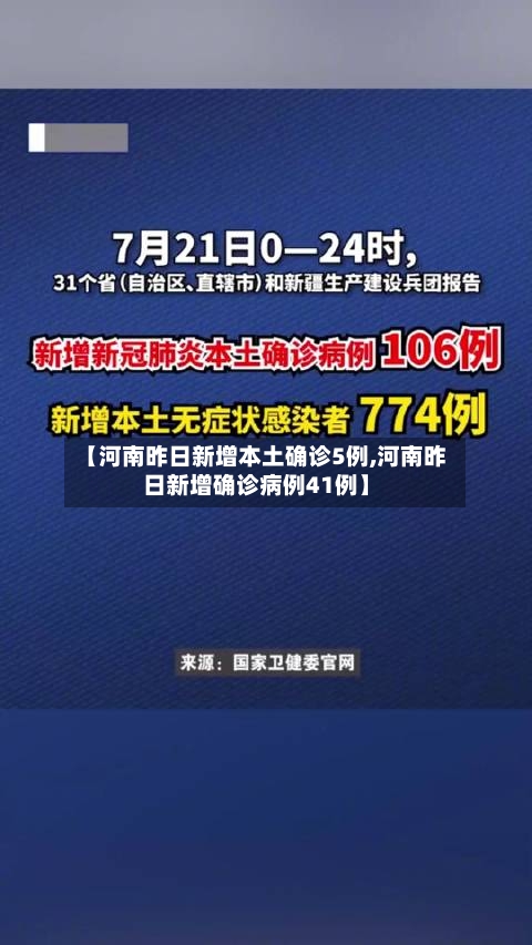 【河南昨日新增本土确诊5例,河南昨日新增确诊病例41例】-第2张图片