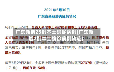 广东新增25例本土确诊病例(广东新增2例本土确诊病例轨迹)-第2张图片