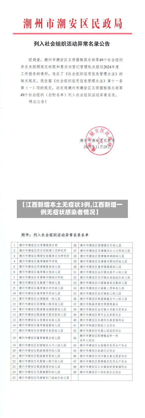 【江西新增本土无症状3例,江西新增一例无症状感染者情况】-第2张图片