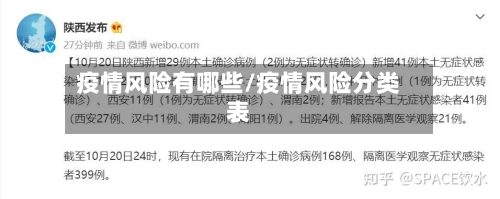 疫情风险有哪些/疫情风险分类表-第2张图片
