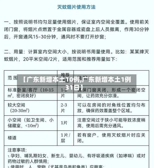 【广东新增本土10例,广东新增本土1例31日】