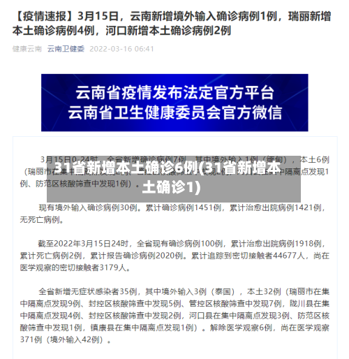 31省新增本土确诊6例(31省新增本土确诊1)-第3张图片