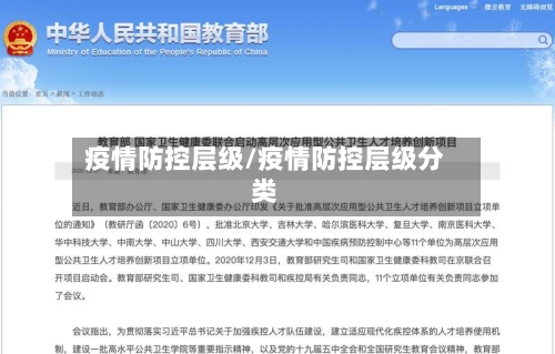 疫情防控层级/疫情防控层级分类-第2张图片