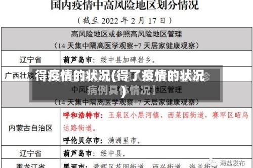 得疫情的状况(得了疫情的状况)-第2张图片