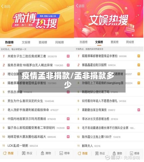 疫情孟非捐款/孟非捐款多少