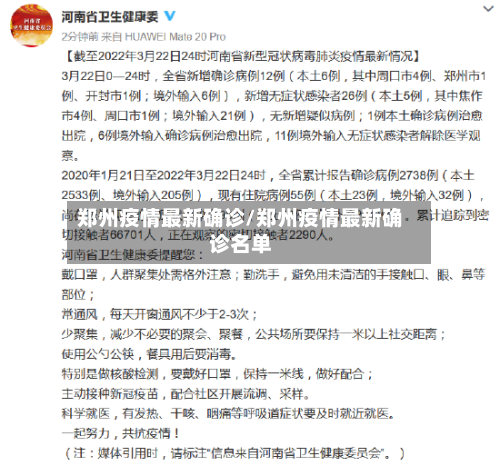 郑州疫情最新确诊/郑州疫情最新确诊名单-第2张图片