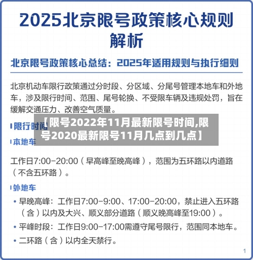【限号2022年11月最新限号时间,限号2020最新限号11月几点到几点】-第3张图片