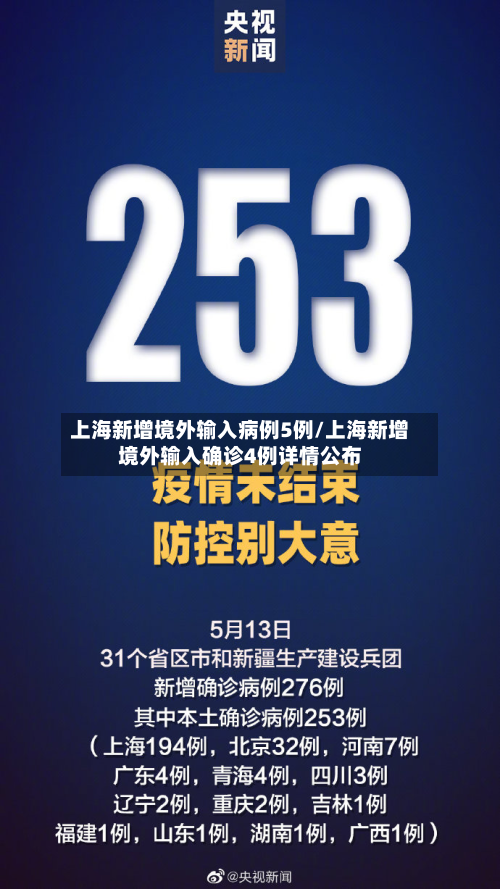 上海新增境外输入病例5例/上海新增境外输入确诊4例详情公布