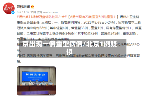 京出现一例重型病例/北京1例疑似