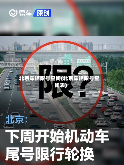 北京车辆限号查询(北京车辆限号查询表)-第2张图片
