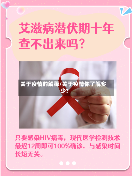 关于疫情的解释/关于疫情你了解多少?