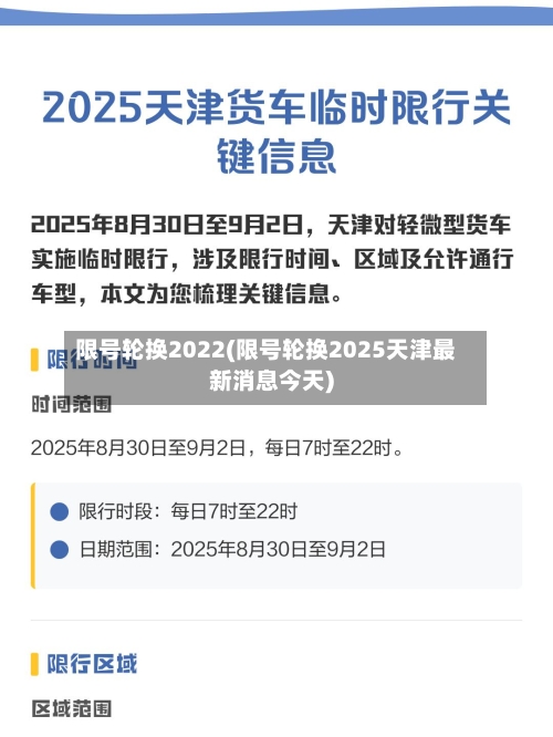 限号轮换2022(限号轮换2025天津最新消息今天)-第3张图片