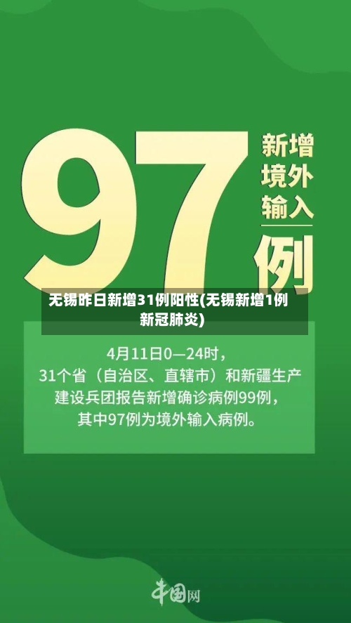 无锡昨日新增31例阳性(无锡新增1例新冠肺炎)-第2张图片