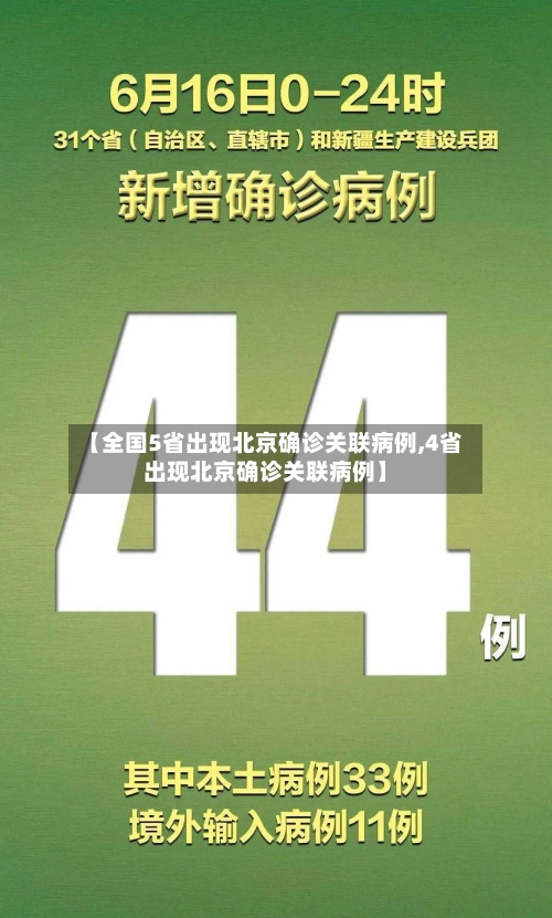 【全国5省出现北京确诊关联病例,4省出现北京确诊关联病例】-第2张图片