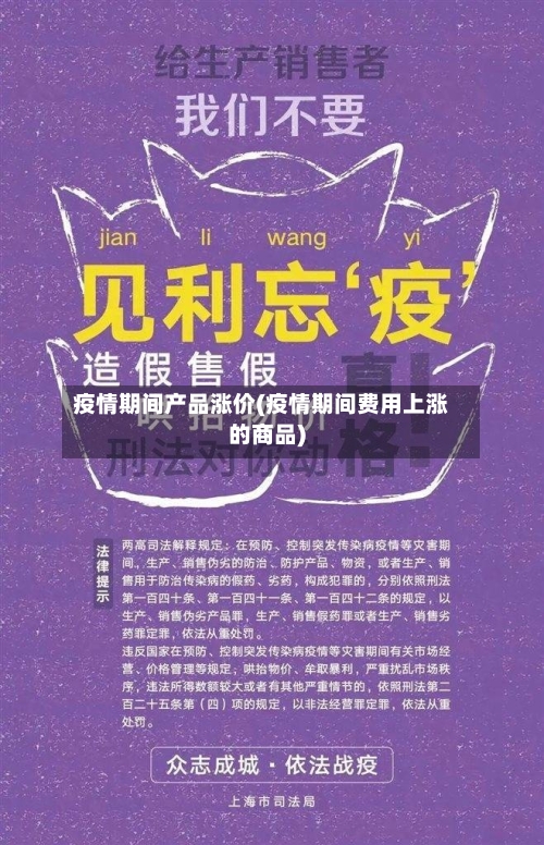 疫情期间产品涨价(疫情期间费用上涨的商品)