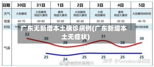 广东无新增本土确诊病例(广东新增本土无症状)