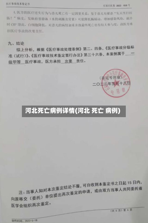 河北死亡病例详情(河北 死亡 病例)