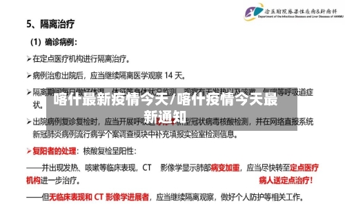 喀什最新疫情今天/喀什疫情今天最新通知-第3张图片