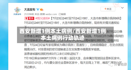 西安新增1例本土病例/西安新增1例本土病例行动轨迹-第2张图片