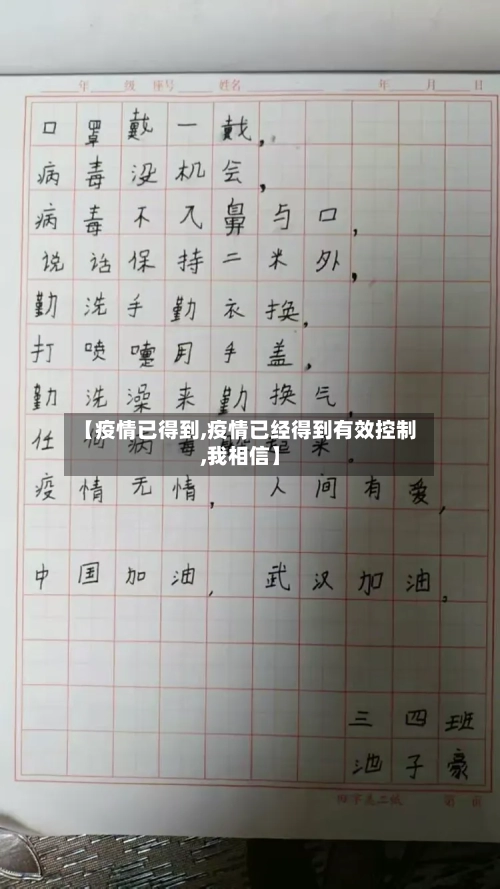 【疫情已得到,疫情已经得到有效控制,我相信】-第2张图片
