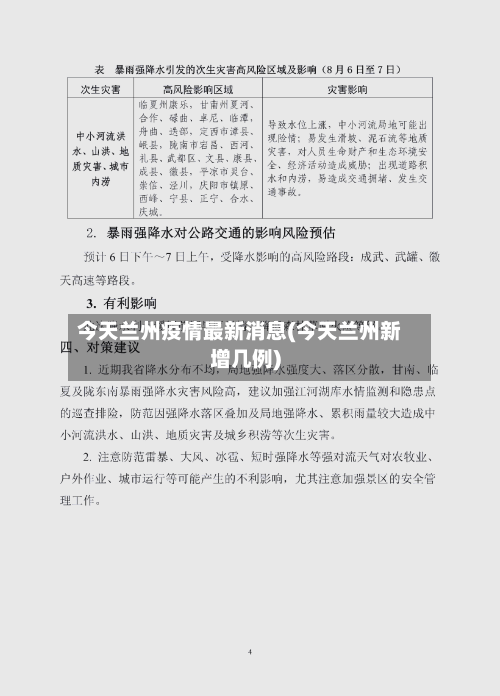 今天兰州疫情最新消息(今天兰州新增几例)