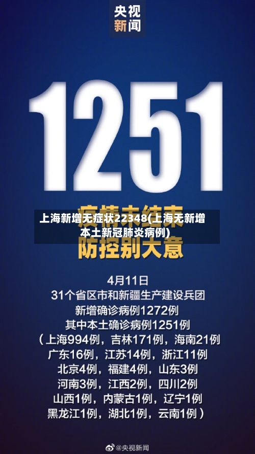 上海新增无症状22348(上海无新增本土新冠肺炎病例)