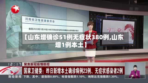 【山东增确诊51例无症状380例,山东增1例本土】