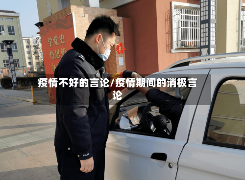 疫情不好的言论/疫情期间的消极言论