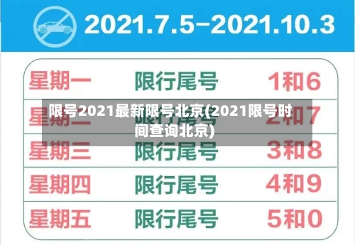 限号2021最新限号北京(2021限号时间查询北京)