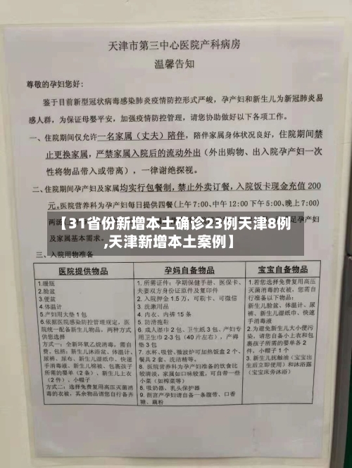 【31省份新增本土确诊23例天津8例,天津新增本土案例】-第2张图片
