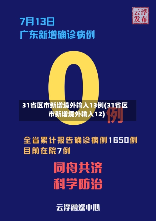 31省区市新增境外输入13例(31省区市新增境外输入12)