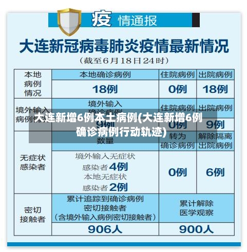 大连新增6例本土病例(大连新增6例确诊病例行动轨迹)