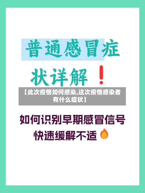 【此次疫情如何感染,这次疫情感染者有什么症状】