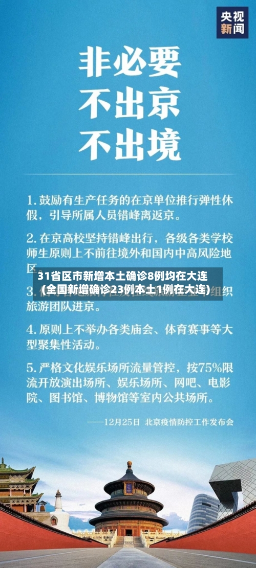 31省区市新增本土确诊8例均在大连(全国新增确诊23例本土1例在大连)-第2张图片