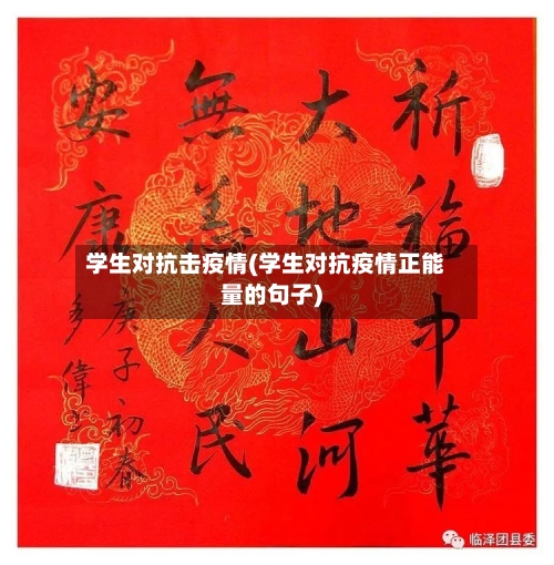 学生对抗击疫情(学生对抗疫情正能量的句子)