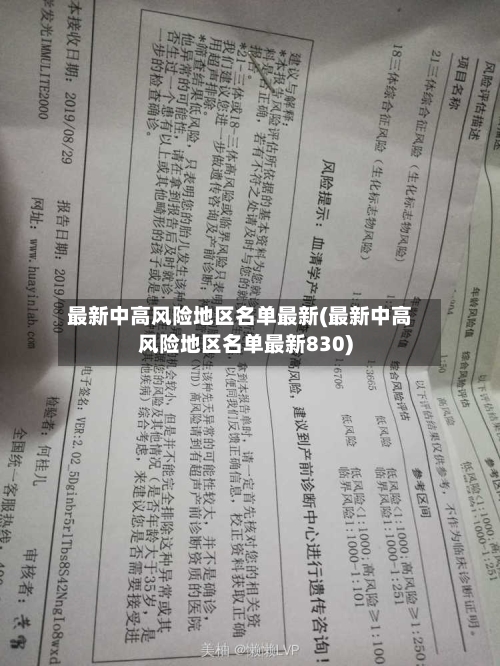 最新中高风险地区名单最新(最新中高风险地区名单最新830)