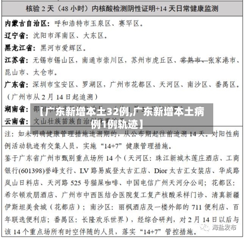 【广东新增本土32例,广东新增本土病例1例轨迹】-第2张图片